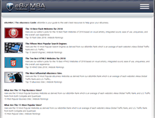 Tablet Screenshot of ebizmba.com